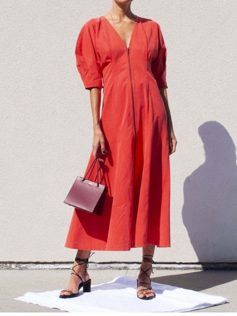 Mara Hoffman Sophie Dress in Pink/Coral